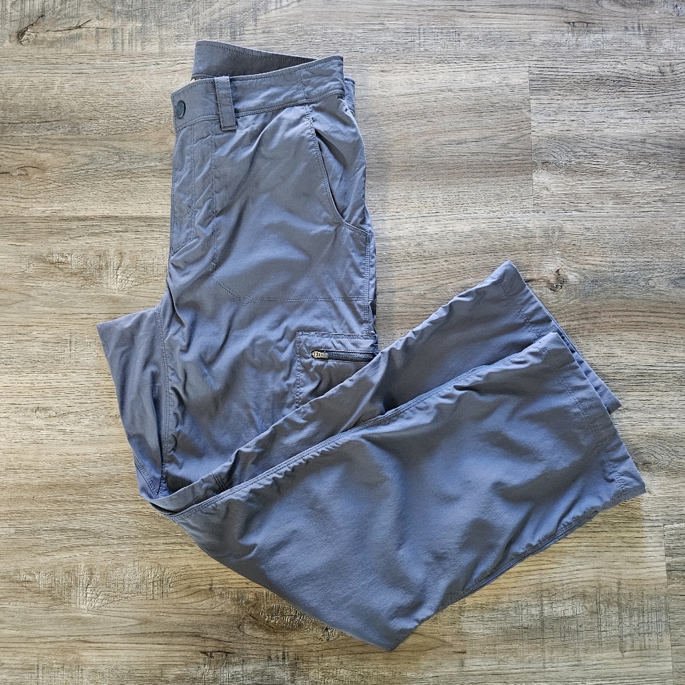 L.L.Bean Men's Water-Resistant Cresta Grey Hiking Pants - 30X29